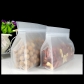 5 pcs Semi-transparent Plastic Fat Bottom Bag for Snacks Wide Bottom Ziplock Pouch